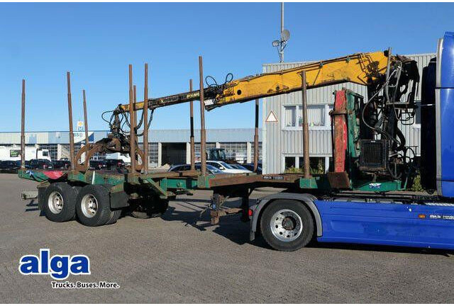 DIEBOLT Teleskop., Holzladekran, 2-Achser, BPW - Semi-reboque florestal: foto 1 DIEBOLT Teleskop., Holzladekran, 2-Achser, BPW - Semi-reboque florestal: foto 1