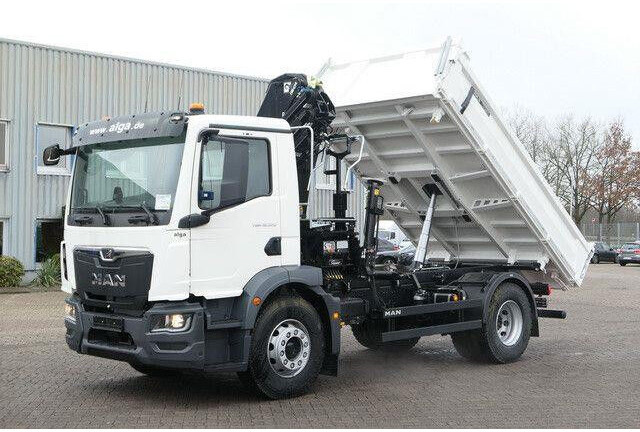 MAN 18.320 TGM BB, Kran Hiab X-Hiduo 138, Funk, AHK - Caminhão basculante: foto 4 MAN 18.320 TGM BB, Kran Hiab X-Hiduo 138, Funk, AHK - Caminhão basculante: foto 4