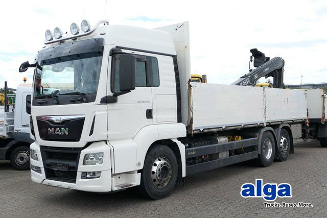 MAN 26.440 TGS LL 6x2, Kran Fassi F195AS.22, AHK, AC - Camião de caixa aberta/ Plataforma, Caminhão grua: foto 1 MAN 26.440 TGS LL 6x2, Kran Fassi F195AS.22, AHK, AC - Camião de caixa aberta/ Plataforma, Caminhão grua: foto 1