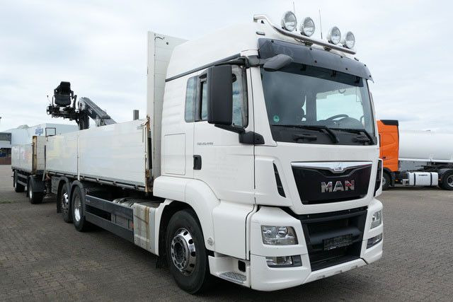 MAN 26.440 TGS LL 6x2, Kran Fassi F195AS.22, AHK, AC - Camião de caixa aberta/ Plataforma, Caminhão grua: foto 2 MAN 26.440 TGS LL 6x2, Kran Fassi F195AS.22, AHK, AC - Camião de caixa aberta/ Plataforma, Caminhão grua: foto 2