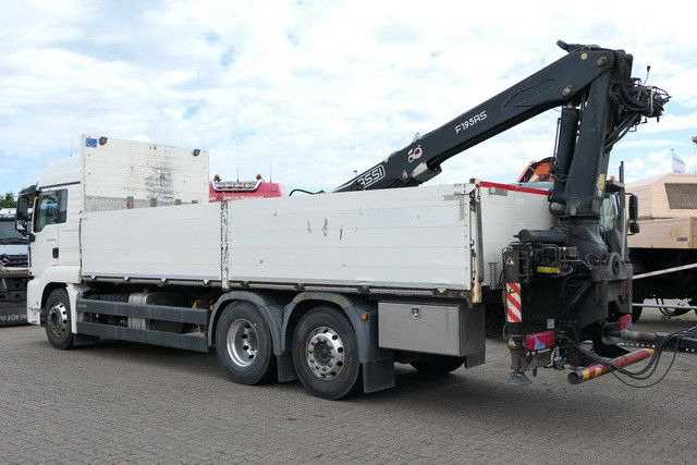MAN 26.440 TGS LL 6x2, Kran Fassi F195AS.22, AHK, AC - Camião de caixa aberta/ Plataforma, Caminhão grua: foto 3 MAN 26.440 TGS LL 6x2, Kran Fassi F195AS.22, AHK, AC - Camião de caixa aberta/ Plataforma, Caminhão grua: foto 3