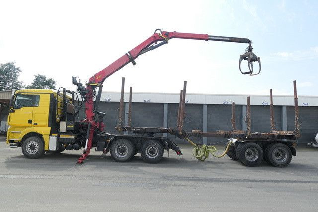 MAN 26.540 TGX 6x4, Kombizug, Huttner LNZK 20 - Caminhão florestal, Caminhão grua: foto 3 MAN 26.540 TGX 6x4, Kombizug, Huttner LNZK 20 - Caminhão florestal, Caminhão grua: foto 3
