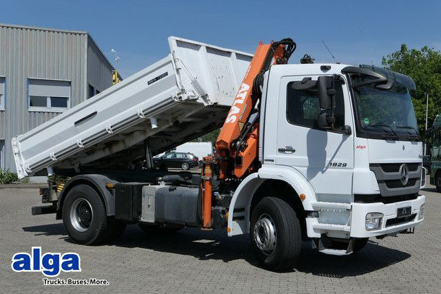 Mercedes-Benz 1829 K Axor, Atlas 116.3-A2L, AHK, Greifer,Klima - Caminhão basculante, Caminhão grua: foto 1 Mercedes-Benz 1829 K Axor, Atlas 116.3-A2L, AHK, Greifer,Klima - Caminhão basculante, Caminhão grua: foto 1