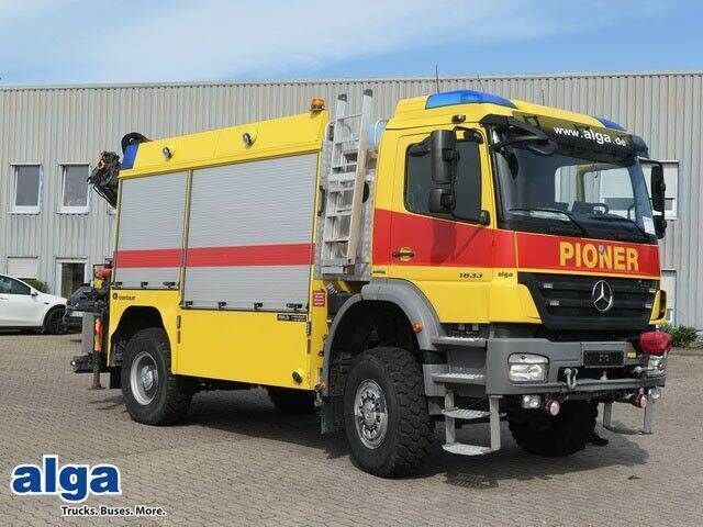 Mercedes-Benz 1833 Axor 4x4, Kran Palfinger, Rosenbauer, AHK - Carro de bombeiro: foto 1 Mercedes-Benz 1833 Axor 4x4, Kran Palfinger, Rosenbauer, AHK - Carro de bombeiro: foto 1