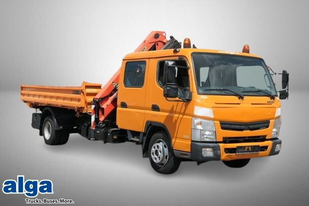 Mitsubishi Fuso Canter 7C18D, Palfinger PK 7001-KA, DOKA - Caminhão basculante, Caminhão grua: foto 1 Mitsubishi Fuso Canter 7C18D, Palfinger PK 7001-KA, DOKA - Caminhão basculante, Caminhão grua: foto 1