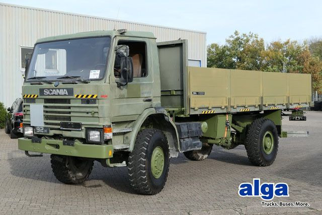 Scania P92HK 4x4, Allrad, Einzelbereifung, Klima, 40tkm - Camião de caixa aberta/ Plataforma: foto 1 Scania P92HK 4x4, Allrad, Einzelbereifung, Klima, 40tkm - Camião de caixa aberta/ Plataforma: foto 1