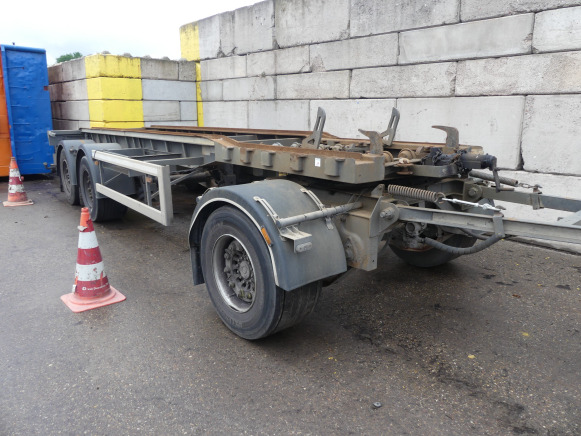 REF:WS-RS-95 - Remorque porte container GS Meppel AIC-2700N - Reboque transportador de contêineres/ Caixa móvel: foto 1 REF:WS-RS-95 - Remorque porte container GS Meppel AIC-2700N - Reboque transportador de contêineres/ Caixa móvel: foto 1
