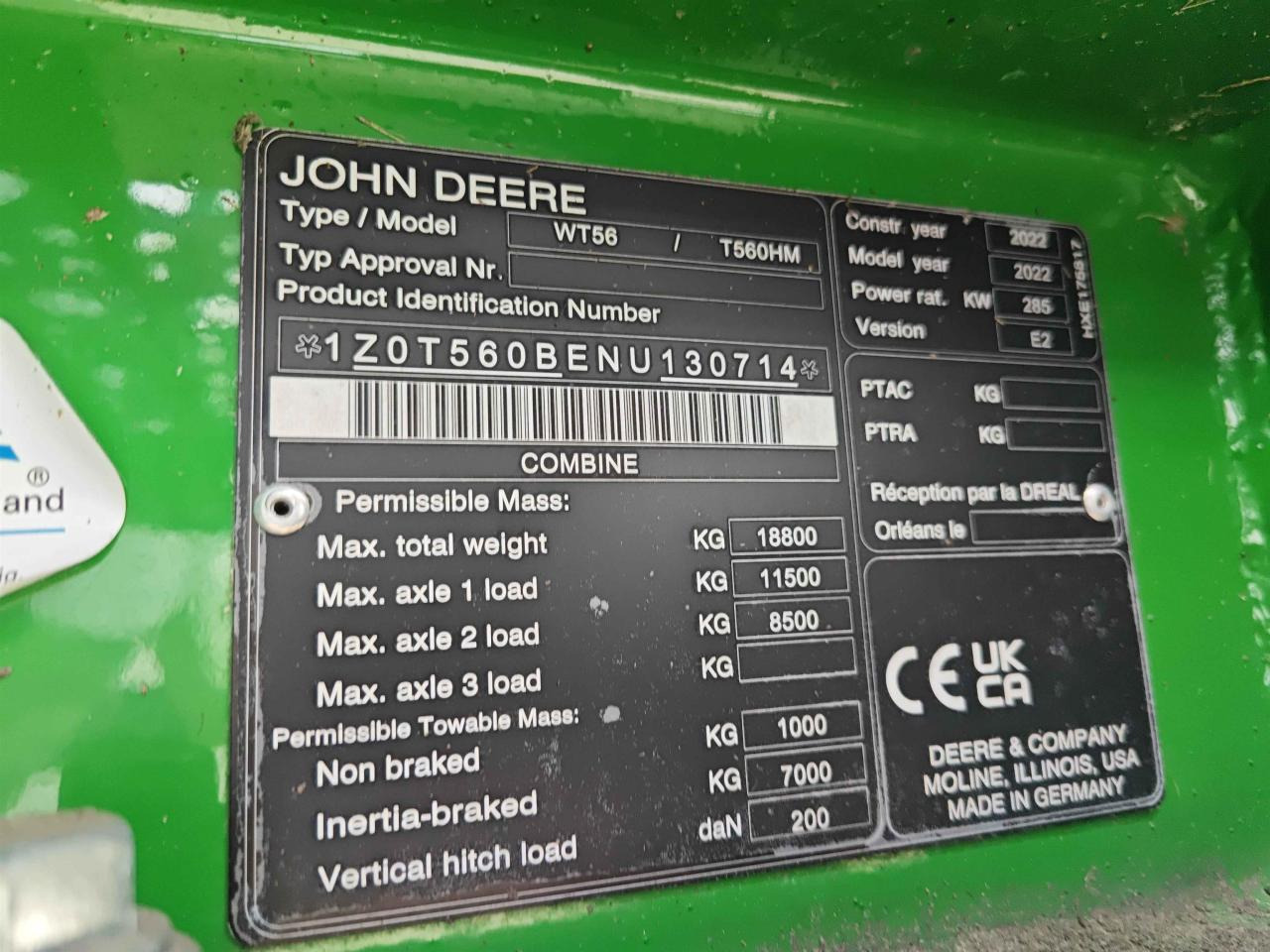 Ceifeira debulhadora John Deere T560 Hillmaster: foto 10