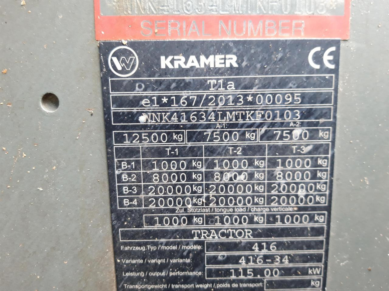 Empilhador telescópico Kramer KT557: foto 17