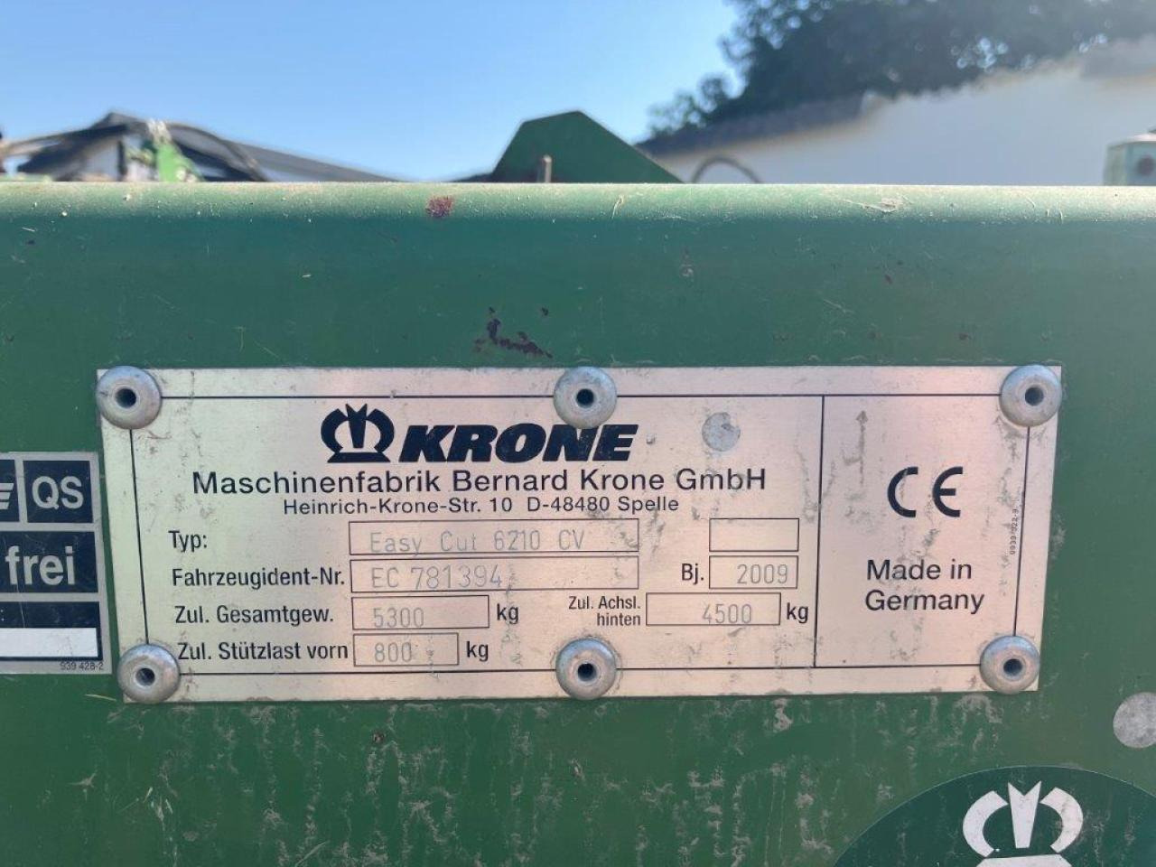 Gadanheira Krone EC 6210 Cv: foto 13