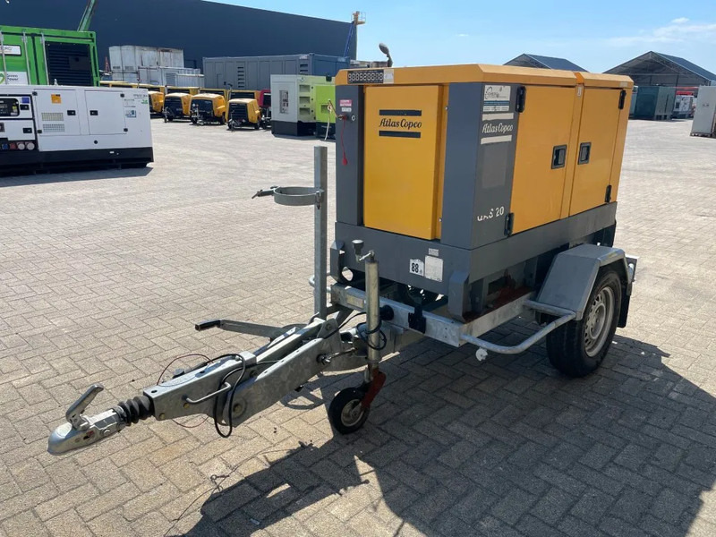 Gerador elétrico Atlas-Copco QAS 20 Kubota mobiele 20 kVA Silent Rental generatorrset Stage 3A: foto 11