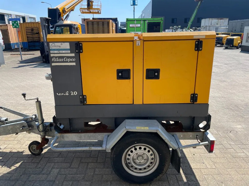 Gerador elétrico Atlas-Copco QAS 20 Kubota mobiele 20 kVA Silent Rental generatorrset Stage 3A: foto 9