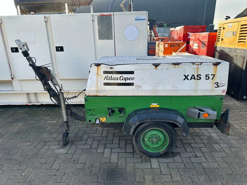 Atlas-Copco XAS 57 DD Deutz 3 m3 / min 23 kW 7 Bar Mobiele Diesel Compressor op aanhanger - Compressor de ar: foto 1 Atlas-Copco XAS 57 DD Deutz 3 m3 / min 23 kW 7 Bar Mobiele Diesel Compressor op aanhanger - Compressor de ar: foto 1