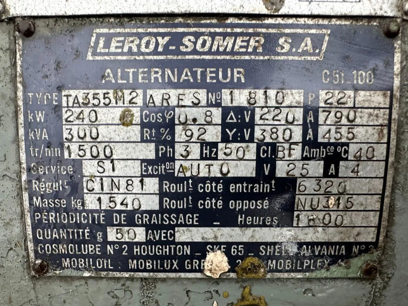 Baudouin Leroy Somer 300 kVA noodstroom generatorset ex Emergency - Gerador elétrico: foto 4 Baudouin Leroy Somer 300 kVA noodstroom generatorset ex Emergency - Gerador elétrico: foto 4