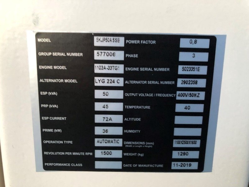 Perkins 50 kVA Silent generatorset New ! - Gerador elétrico: foto 5 Perkins 50 kVA Silent generatorset New ! - Gerador elétrico: foto 5