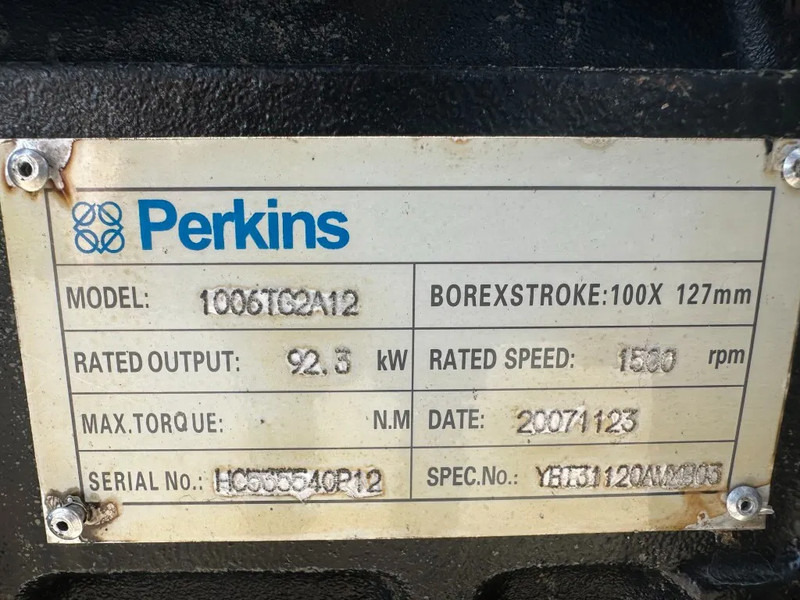 Gerador elétrico Perkins Stamford 100 kVA noodstroom generatorset: foto 8