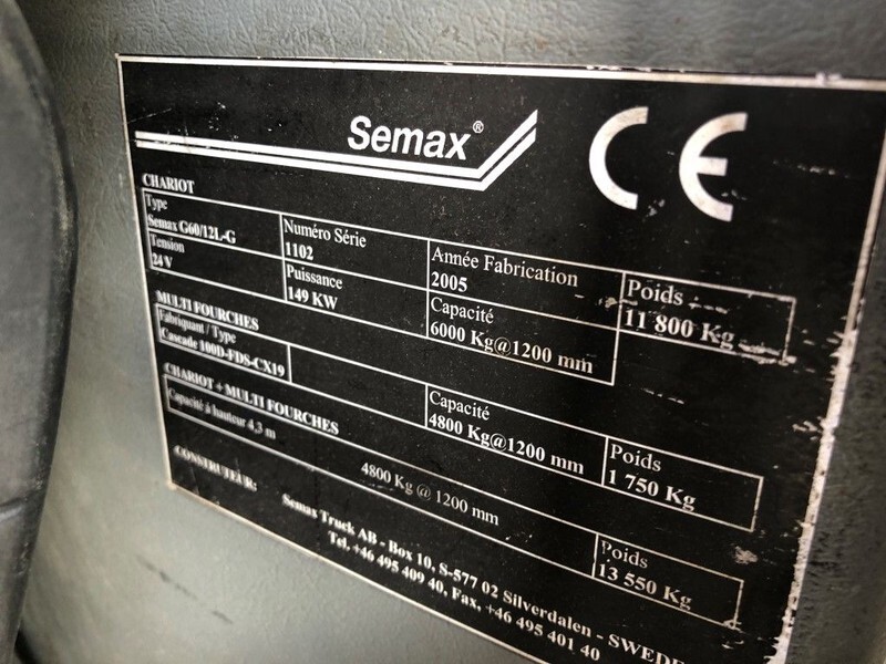 Semax Semax G60/12L-G 6 ton LPG Heftruck - Empilhadeira a gás: foto 3 Semax Semax G60/12L-G 6 ton LPG Heftruck - Empilhadeira a gás: foto 3