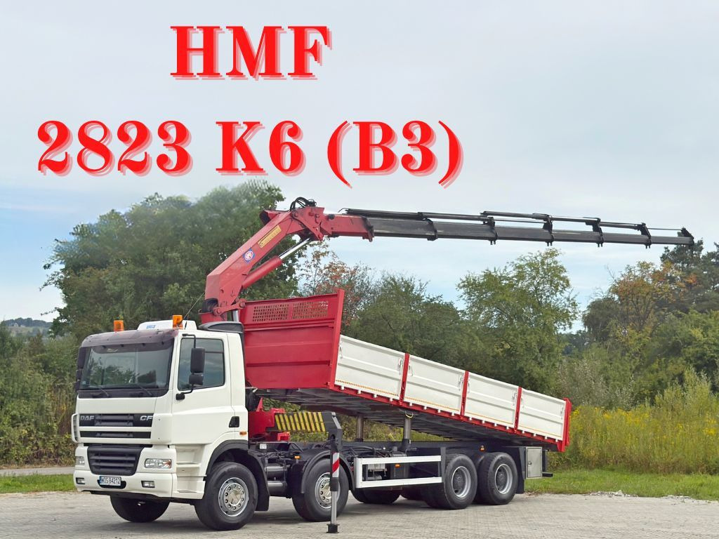 DAF CF 85.380 * HMF 2823 K6 (B3) + FUNK * 8x4 * TOP - Caminhão grua: foto 1 DAF CF 85.380 * HMF 2823 K6 (B3) + FUNK * 8x4 * TOP - Caminhão grua: foto 1