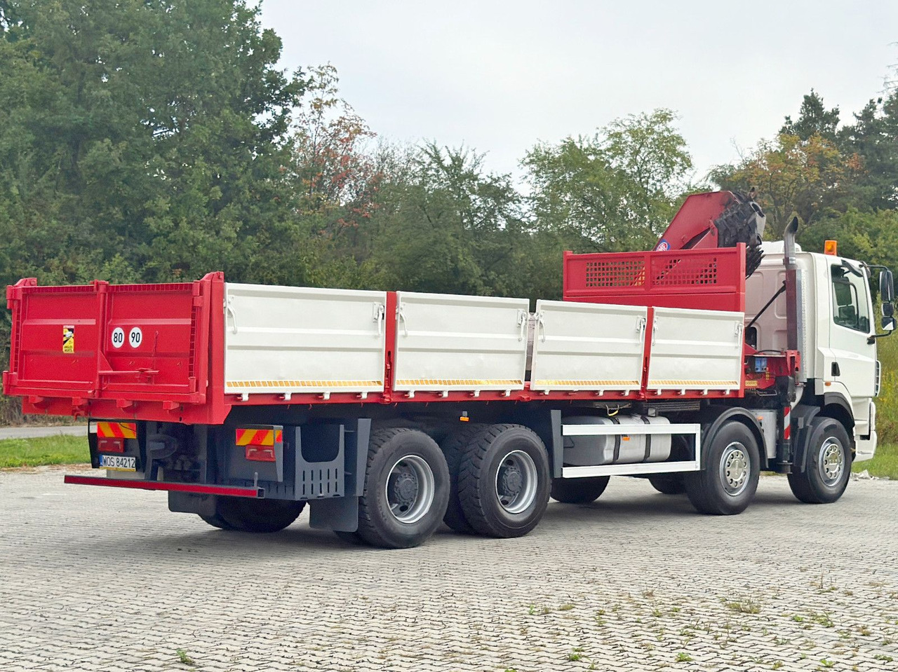 Caminhão basculante, Caminhão grua DAF CF 85.380 * HMF 2823 K6 (B3) + FUNK * 8x4 * TOP: foto 6
