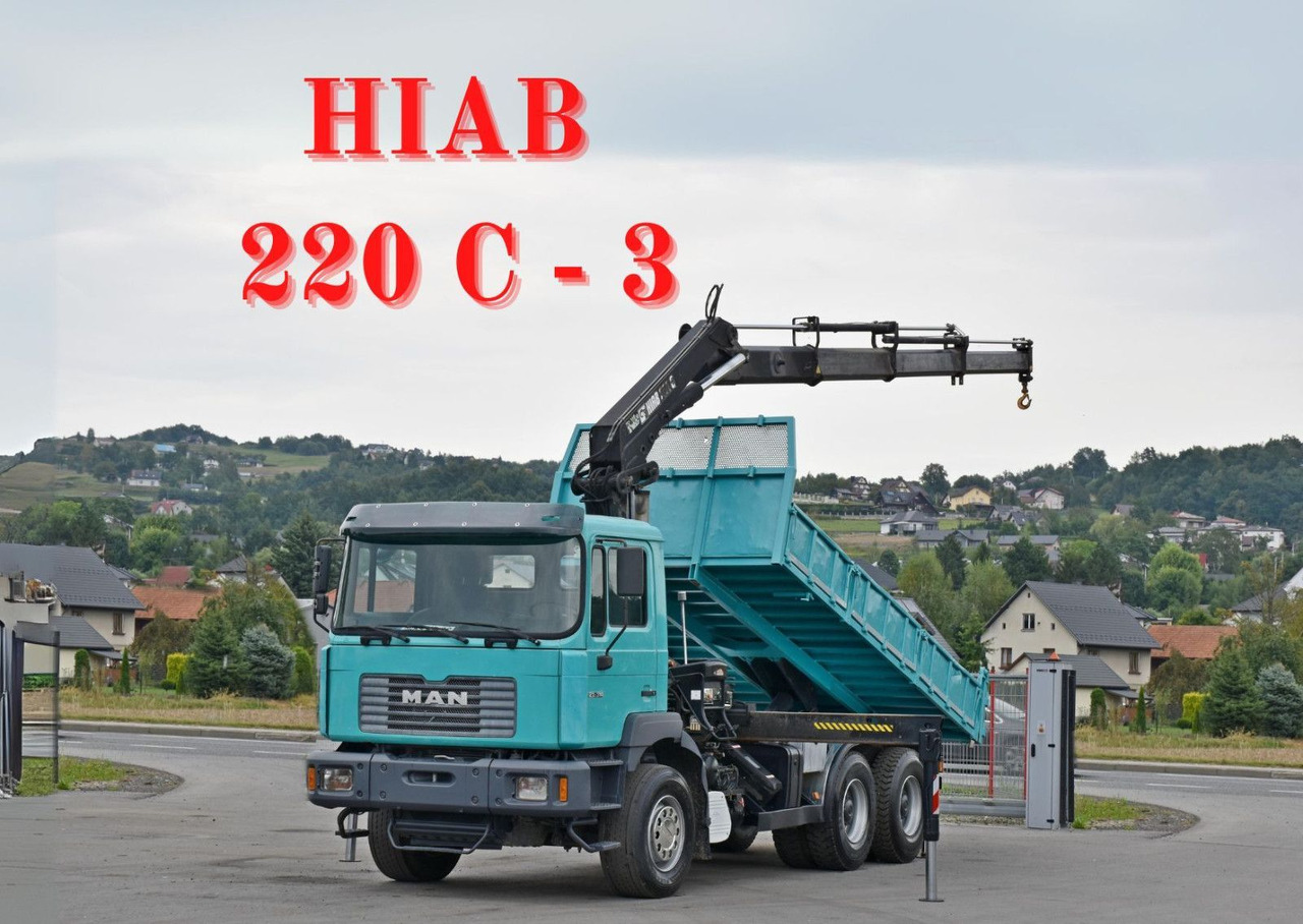 MAN 27-314 * HIAB 220 C - 3 + FUNK * 6x4 - Caminhão basculante, Caminhão grua: foto 1 MAN 27-314 * HIAB 220 C - 3 + FUNK * 6x4 - Caminhão basculante, Caminhão grua: foto 1