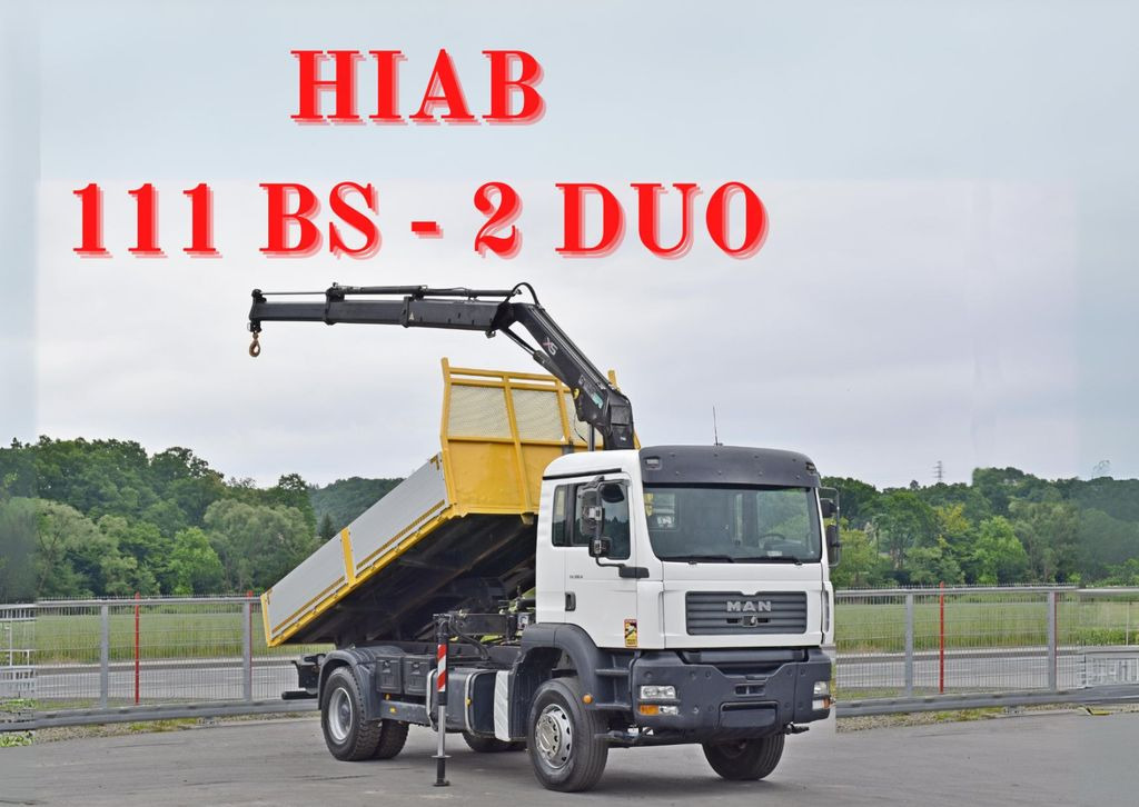 MAN TG 310 A* HIAB 111 BS - 2 DUO * TOPZUSTAND - Caminhão basculante, Caminhão grua: foto 1 MAN TG 310 A* HIAB 111 BS - 2 DUO * TOPZUSTAND - Caminhão basculante, Caminhão grua: foto 1