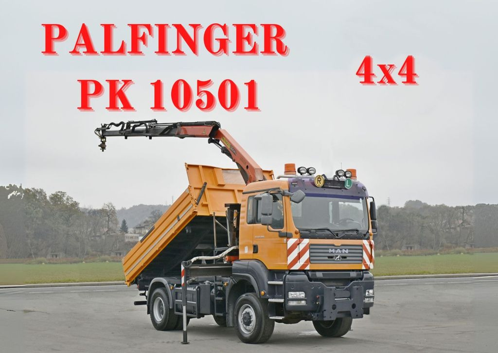 MAN TGA 18.360 * PK 10501 + FUNK *4x4 - Caminhão basculante, Caminhão grua: foto 1 MAN TGA 18.360 * PK 10501 + FUNK *4x4 - Caminhão basculante, Caminhão grua: foto 1