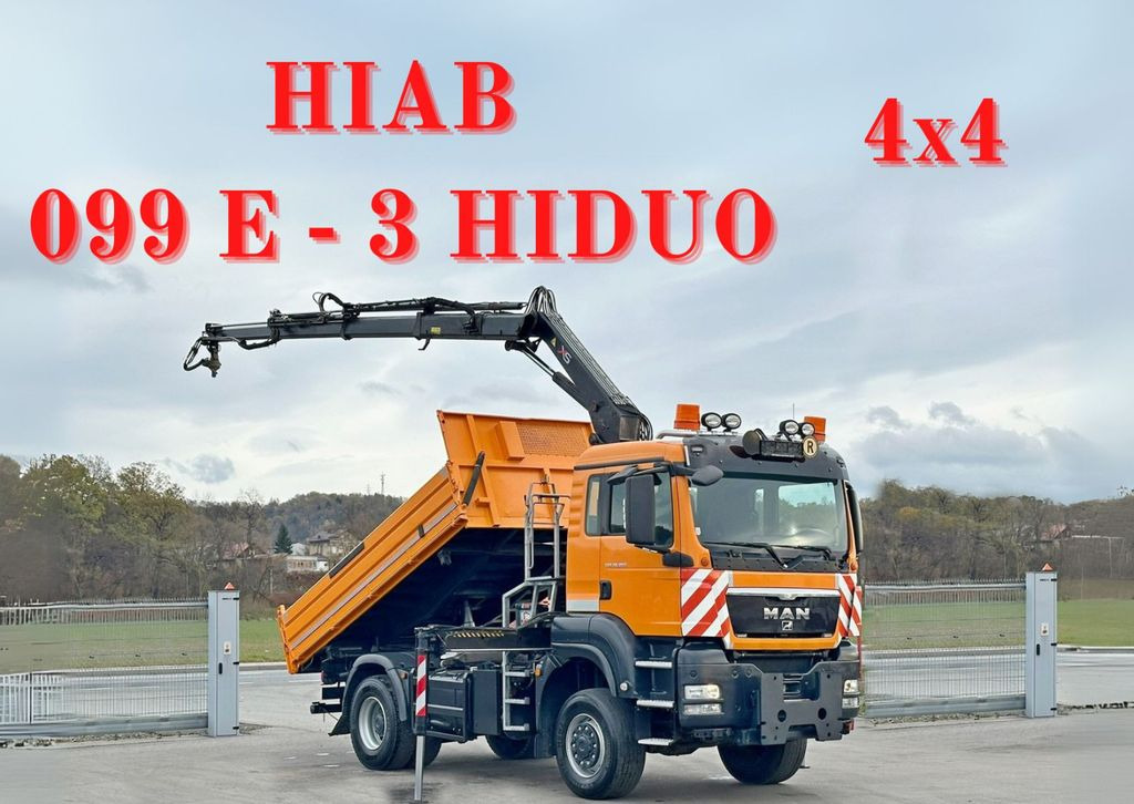MAN TGS 18.360 * HIAB 099 E-3 HIDUO + FUNK *4x4 - Caminhão basculante, Caminhão grua: foto 1 MAN TGS 18.360 * HIAB 099 E-3 HIDUO + FUNK *4x4 - Caminhão basculante, Caminhão grua: foto 1