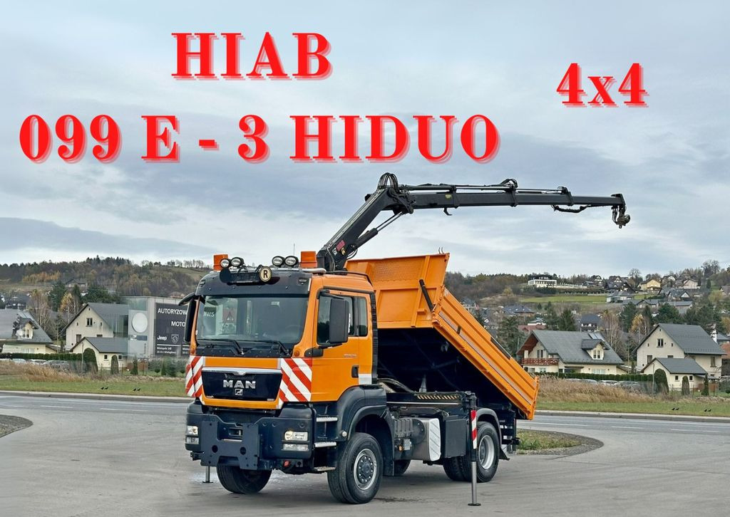 MAN TGS 18.360 * HIAB 099 E-3 HIDUO + FUNK *4x4 - Caminhão grua, Caminhão basculante: foto 1 MAN TGS 18.360 * HIAB 099 E-3 HIDUO + FUNK *4x4 - Caminhão grua, Caminhão basculante: foto 1