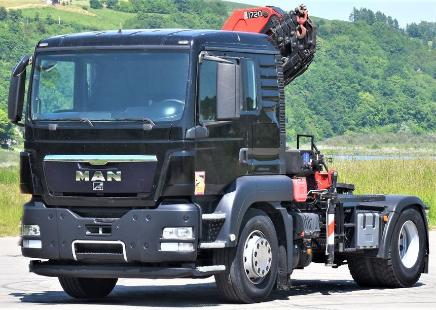 MAN TGS 18.400 Sattelzugmaschine + KRAN /FUNK MAN TGS 18.400 Sattelzugmaschine + KRAN /FUNK - Caminhão grua, Tractor: foto 4 MAN TGS 18.400 Sattelzugmaschine + KRAN /FUNK MAN TGS 18.400 Sattelzugmaschine + KRAN /FUNK - Caminhão grua, Tractor: foto 4