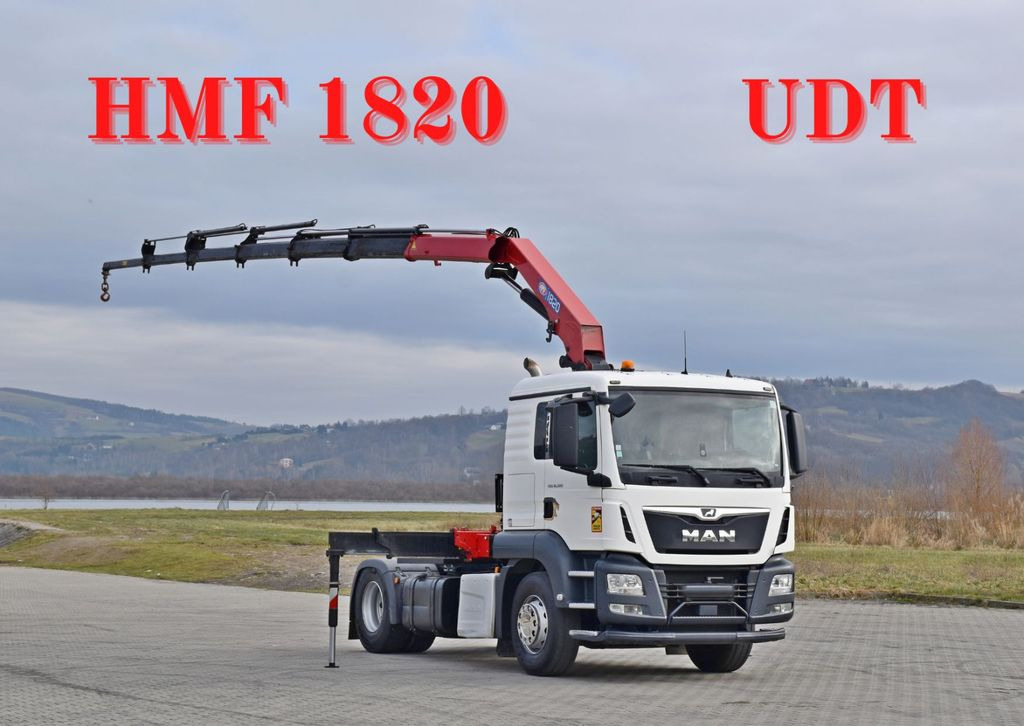 MAN TGS 18.500 Sattelzugmaschine + KRAN /FUNK MAN TGS 18.500 Sattelzugmaschine + KRAN /FUNK - Caminhão grua: foto 1 MAN TGS 18.500 Sattelzugmaschine + KRAN /FUNK MAN TGS 18.500 Sattelzugmaschine + KRAN /FUNK - Caminhão grua: foto 1