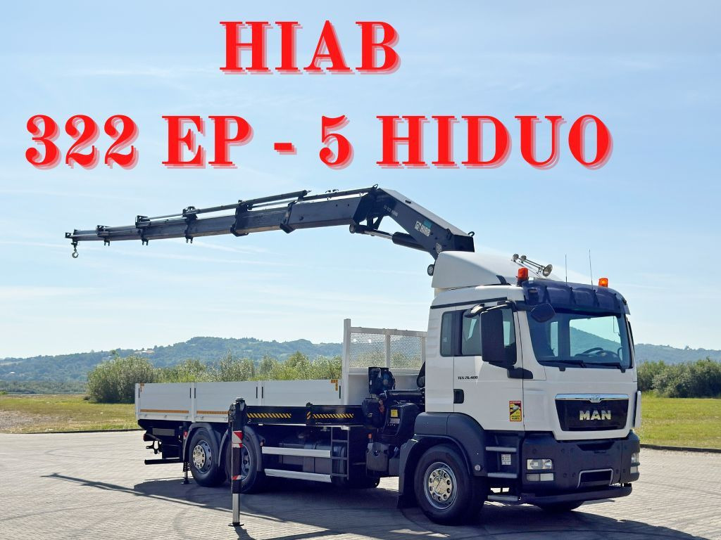 MAN TGS 26.400 * HIAB 322 EP-5 HIDUO + FUNK* TOP - Caminhão grua: foto 1 MAN TGS 26.400 * HIAB 322 EP-5 HIDUO + FUNK* TOP - Caminhão grua: foto 1