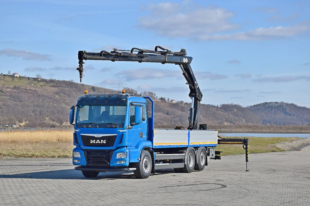 MAN TGS 26.480 * KRAN / FUNK * TOPZUSTAND - Caminhão grua, Camião de caixa aberta/ Plataforma: foto 2 MAN TGS 26.480 * KRAN / FUNK * TOPZUSTAND - Caminhão grua, Camião de caixa aberta/ Plataforma: foto 2