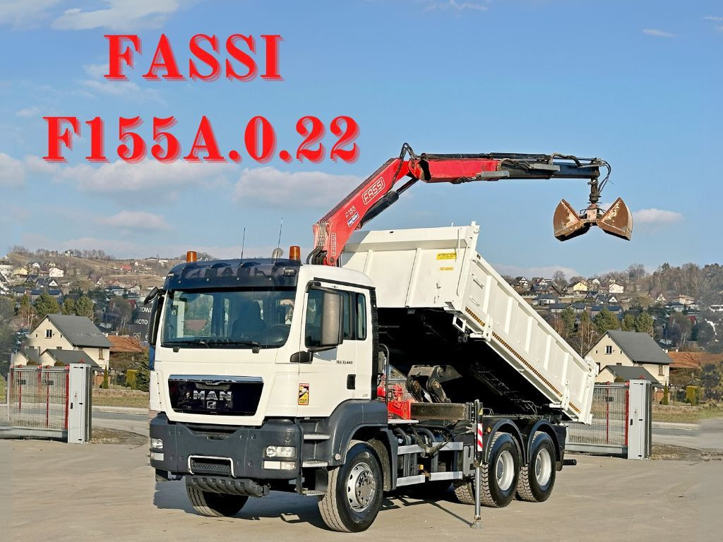MAN TGS 33.440 * FASSI F155A.0.22/ FUNK *6x4 - Caminhão basculante, Caminhão grua: foto 1 MAN TGS 33.440 * FASSI F155A.0.22/ FUNK *6x4 - Caminhão basculante, Caminhão grua: foto 1