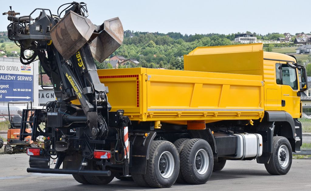 Caminhão grua, Caminhão basculante MAN TGS 33.480*KIPPER 5,10m * EPSILON E165Z76* 6x6: foto 8