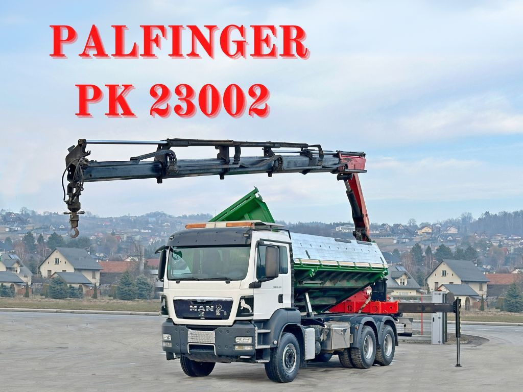 MAN TGS 33.480*KIPPER 5,70m * PK 23002 + FUNK * 6x4 - Caminhão basculante, Caminhão grua: foto 1 MAN TGS 33.480*KIPPER 5,70m * PK 23002 + FUNK * 6x4 - Caminhão basculante, Caminhão grua: foto 1