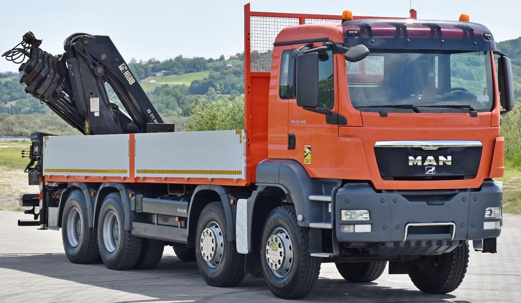 MAN TGS 35.440 * HIAB 211 E-6 HIDUO +FUNK / 8x4 - Caminhão grua, Camião de caixa aberta/ Plataforma: foto 3 MAN TGS 35.440 * HIAB 211 E-6 HIDUO +FUNK / 8x4 - Caminhão grua, Camião de caixa aberta/ Plataforma: foto 3