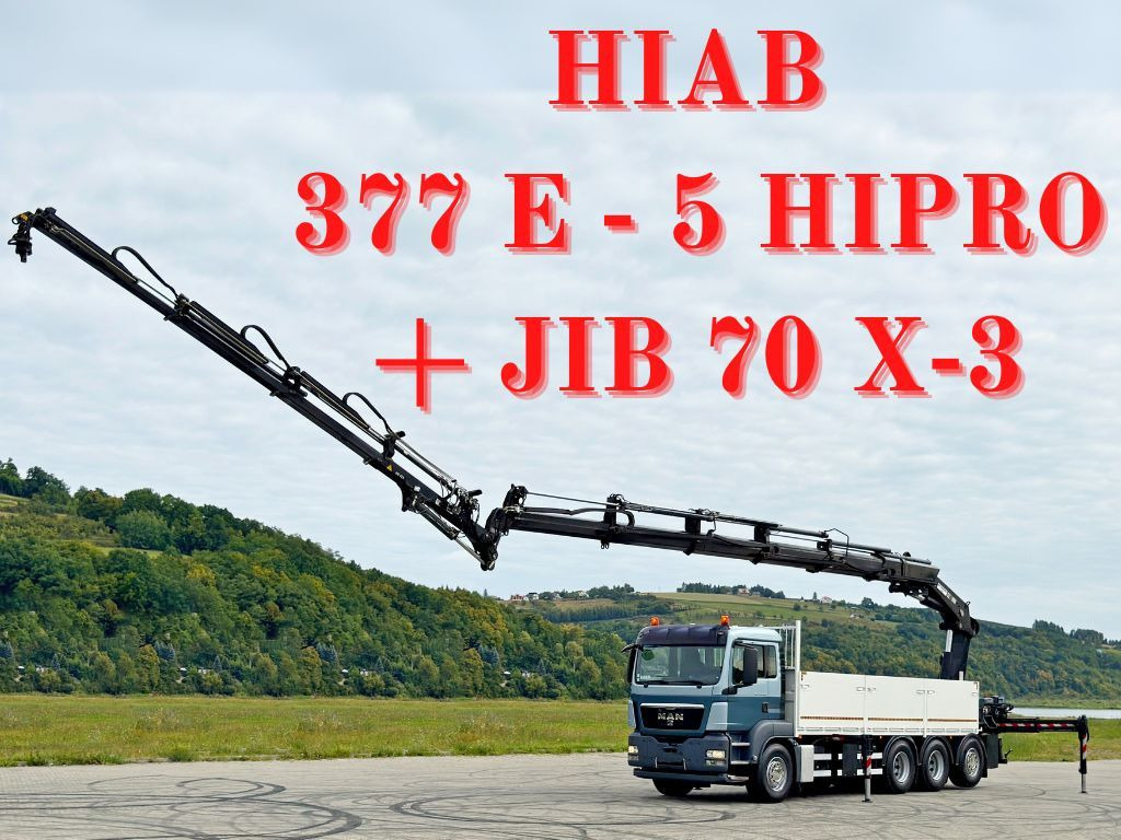 MAN TGS 35.480*HIAB 377 E-5 HIPRO+JIB 70X-3FUNK /8x4 - Caminhão grua: foto 1 MAN TGS 35.480*HIAB 377 E-5 HIPRO+JIB 70X-3FUNK /8x4 - Caminhão grua: foto 1