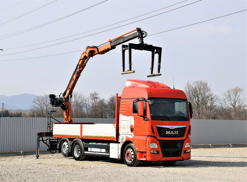 MAN TGX 26.440 Pritsche 6,60 m*TEREX 135.2-A11 - Caminhão grua: foto 1 MAN TGX 26.440 Pritsche 6,60 m*TEREX 135.2-A11 - Caminhão grua: foto 1