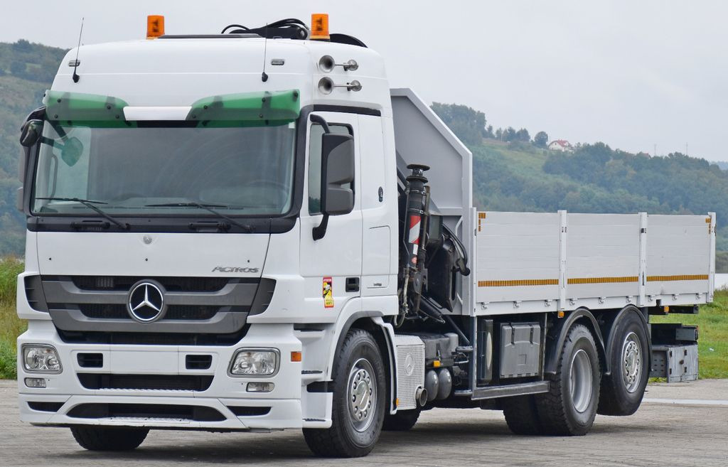 Mercedes-Benz ACTROS 2544 * HIAB 377 E - 8 HIPRO + FUNK* TOP - Caminhão grua, Camião de caixa aberta/ Plataforma: foto 3 Mercedes-Benz ACTROS 2544 * HIAB 377 E - 8 HIPRO + FUNK* TOP - Caminhão grua, Camião de caixa aberta/ Plataforma: foto 3