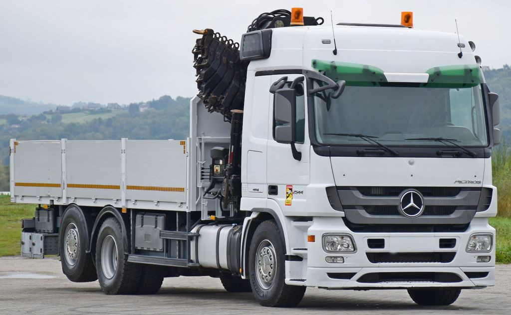 Mercedes-Benz ACTROS 2544 * HIAB 377 E - 8 HIPRO + FUNK* TOP - Caminhão grua, Camião de caixa aberta/ Plataforma: foto 4 Mercedes-Benz ACTROS 2544 * HIAB 377 E - 8 HIPRO + FUNK* TOP - Caminhão grua, Camião de caixa aberta/ Plataforma: foto 4