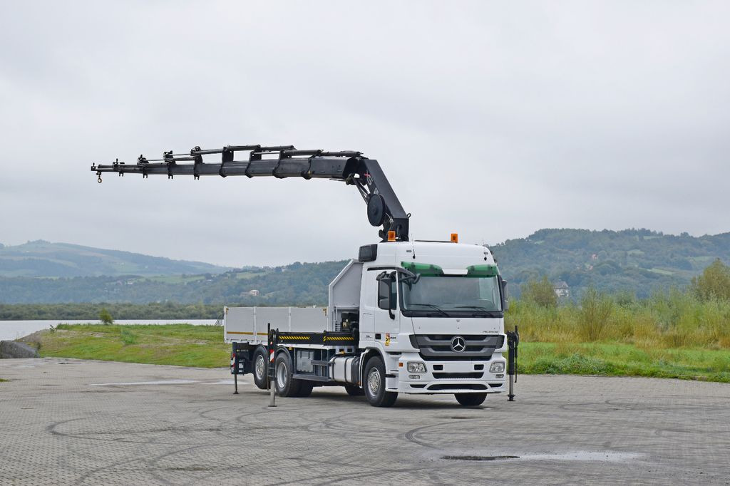 Mercedes-Benz ACTROS 2544 * HIAB 377 E - 8 HIPRO + FUNK* TOP - Caminhão grua, Camião de caixa aberta/ Plataforma: foto 2 Mercedes-Benz ACTROS 2544 * HIAB 377 E - 8 HIPRO + FUNK* TOP - Caminhão grua, Camião de caixa aberta/ Plataforma: foto 2