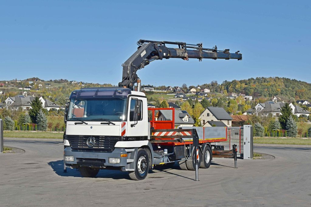 Mercedes-Benz ACTROS 2635 Pritsche 6,40m + HIAB 400 E-5 + FUNK Mercedes-Benz ACTROS 2635 Pritsche 6,40m + HIAB 400 E-5 + FUNK - Caminhão grua: foto 2 Mercedes-Benz ACTROS 2635 Pritsche 6,40m + HIAB 400 E-5 + FUNK Mercedes-Benz ACTROS 2635 Pritsche 6,40m + HIAB 400 E-5 + FUNK - Caminhão grua: foto 2