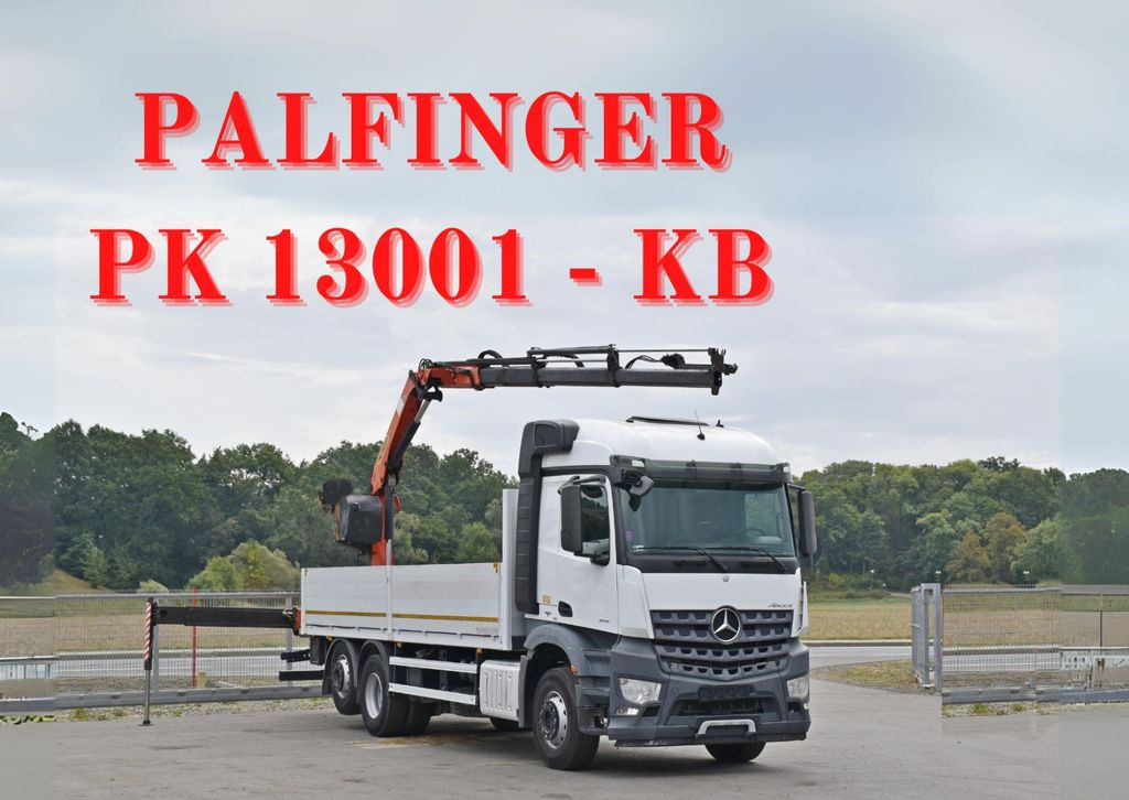 Mercedes-Benz AROCS 2542* PK 13001-K B* TOPZUSTAND Mercedes-Benz AROCS 2542* PK 13001-K B* TOPZUSTAND - Caminhão grua, Camião de caixa aberta/ Plataforma: foto 1 Mercedes-Benz AROCS 2542* PK 13001-K B* TOPZUSTAND Mercedes-Benz AROCS 2542* PK 13001-K B* TOPZUSTAND - Caminhão grua, Camião de caixa aberta/ Plataforma: foto 1