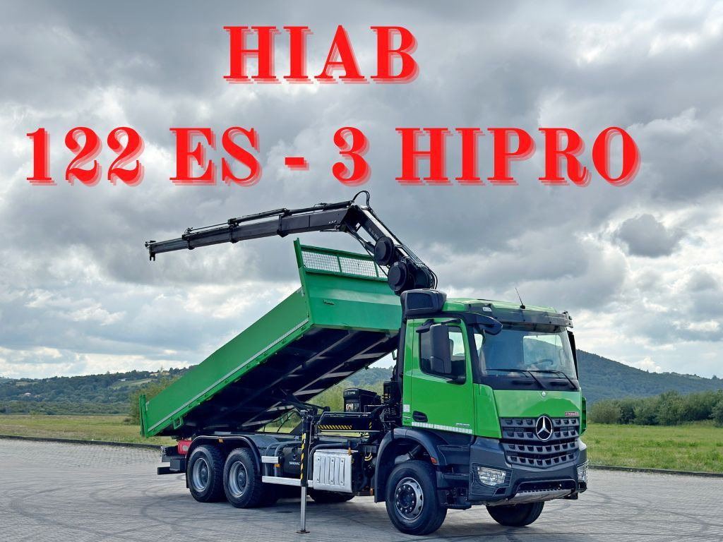Mercedes-Benz AROCS 2636 * HIAB 122 ES - 3 HIPRO * 6x4 - Caminhão basculante, Caminhão grua: foto 1 Mercedes-Benz AROCS 2636 * HIAB 122 ES - 3 HIPRO * 6x4 - Caminhão basculante, Caminhão grua: foto 1