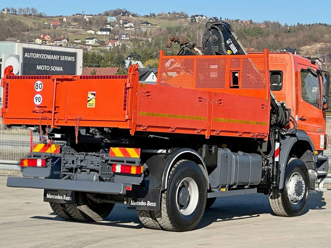 Caminhão grua Mercedes-Benz AXOR 1829 * HIAB 1111 HIDUO + FUNK * TOP * 4x4: foto 6
