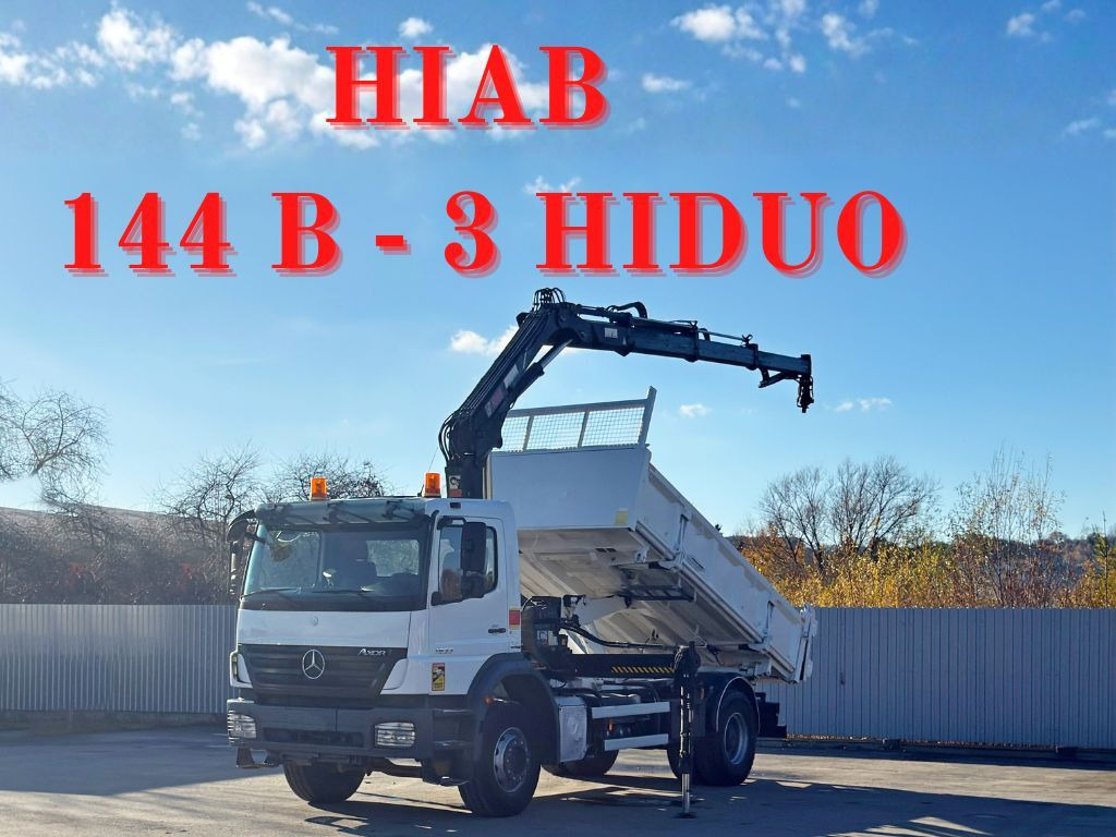 Mercedes-Benz AXOR 1833 * HIAB 144 B - 3 HIDUO + FUNK * TOP - Caminhão grua: foto 1 Mercedes-Benz AXOR 1833 * HIAB 144 B - 3 HIDUO + FUNK * TOP - Caminhão grua: foto 1