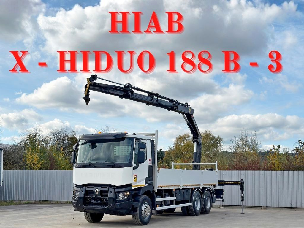 Renault C 380* HIAB X-HIDUO 188 B-3/FUNK*6x4 - Caminhão grua: foto 1 Renault C 380* HIAB X-HIDUO 188 B-3/FUNK*6x4 - Caminhão grua: foto 1
