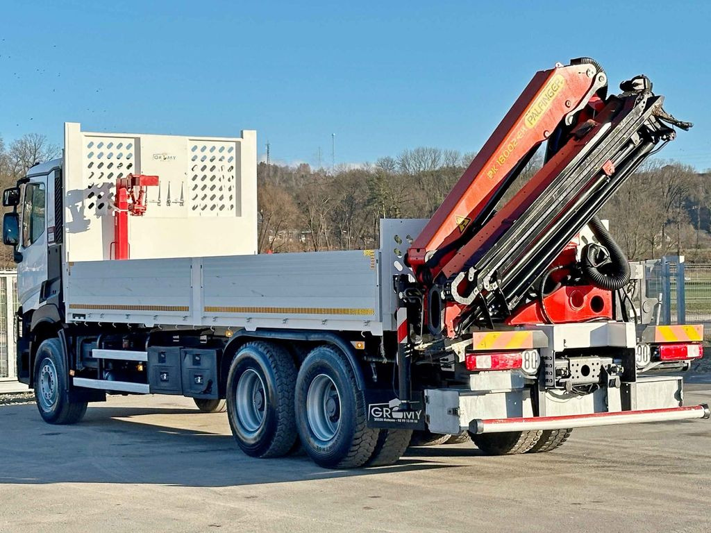 Caminhão grua, Camião de caixa aberta/ Plataforma Renault C 380 *PRITSCHE 6,80m * PK 18002-EH C + FUNK*6x4: foto 7