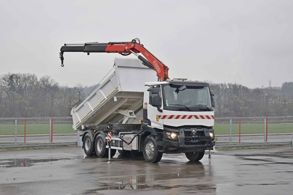 Renault C380 *KIPPER 5,10 m* FASSI F175A.0.22+FUNK /6x4 - Caminhão basculante, Caminhão grua: foto 2 Renault C380 *KIPPER 5,10 m* FASSI F175A.0.22+FUNK /6x4 - Caminhão basculante, Caminhão grua: foto 2