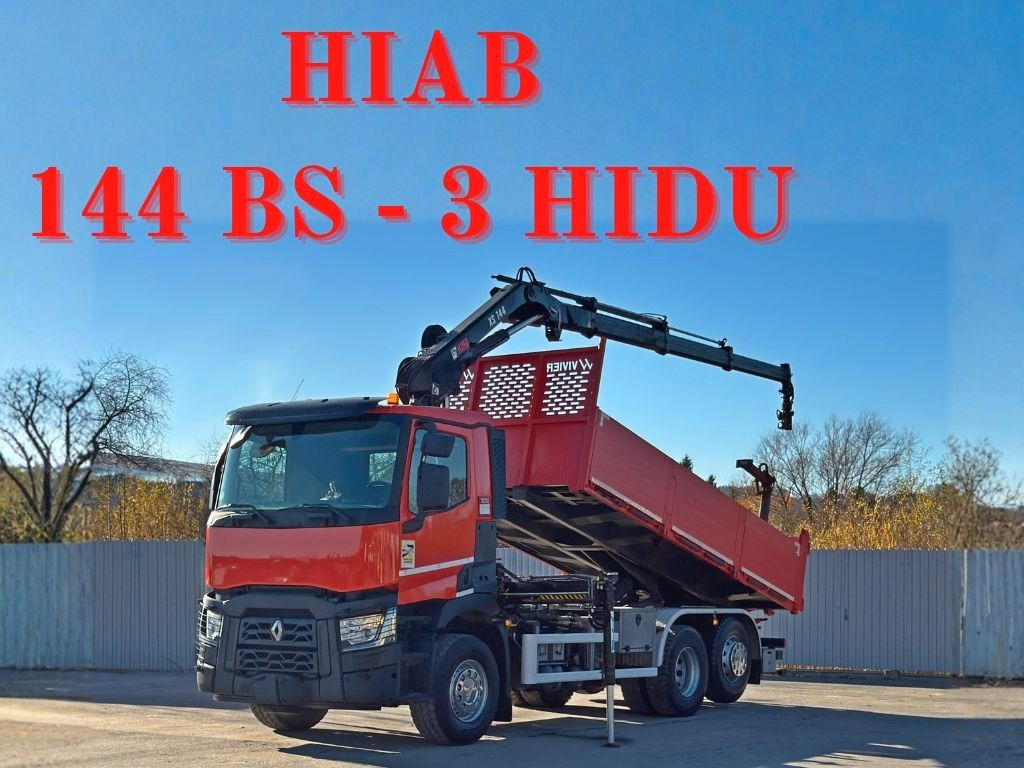 Renault C430 * HIAB 144 BS - 3 HIDUO+ FUNK/ 6x2 - Caminhão grua: foto 1 Renault C430 * HIAB 144 BS - 3 HIDUO+ FUNK/ 6x2 - Caminhão grua: foto 1